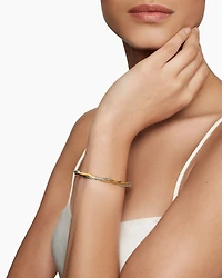 Petite Infinity Bracelet Sterling Silver with 14K Yellow Gold, 4.4mm