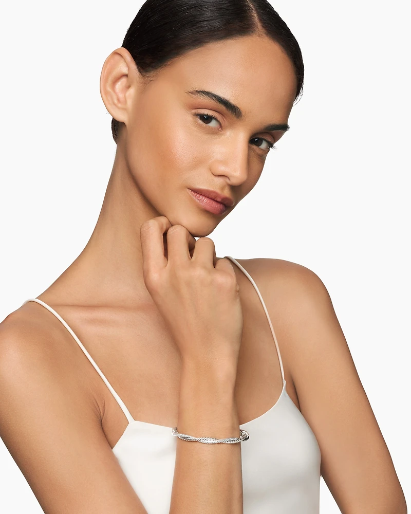 Petite Infinity Bracelet with Diamonds, 4.4mm