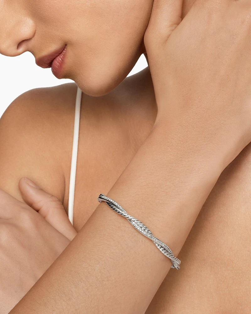 Petite Infinity Bracelet with Diamonds, 4.4mm