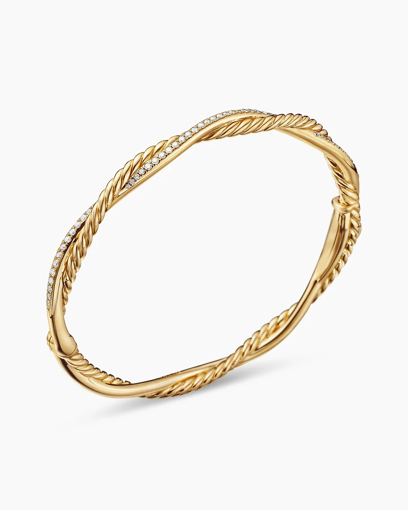 Petite Infinity Bracelet 18K Yellow Gold with Diamonds