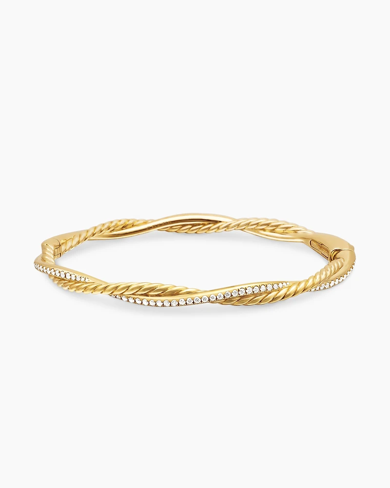 Petite Infinity Bracelet 18K Yellow Gold with Diamonds
