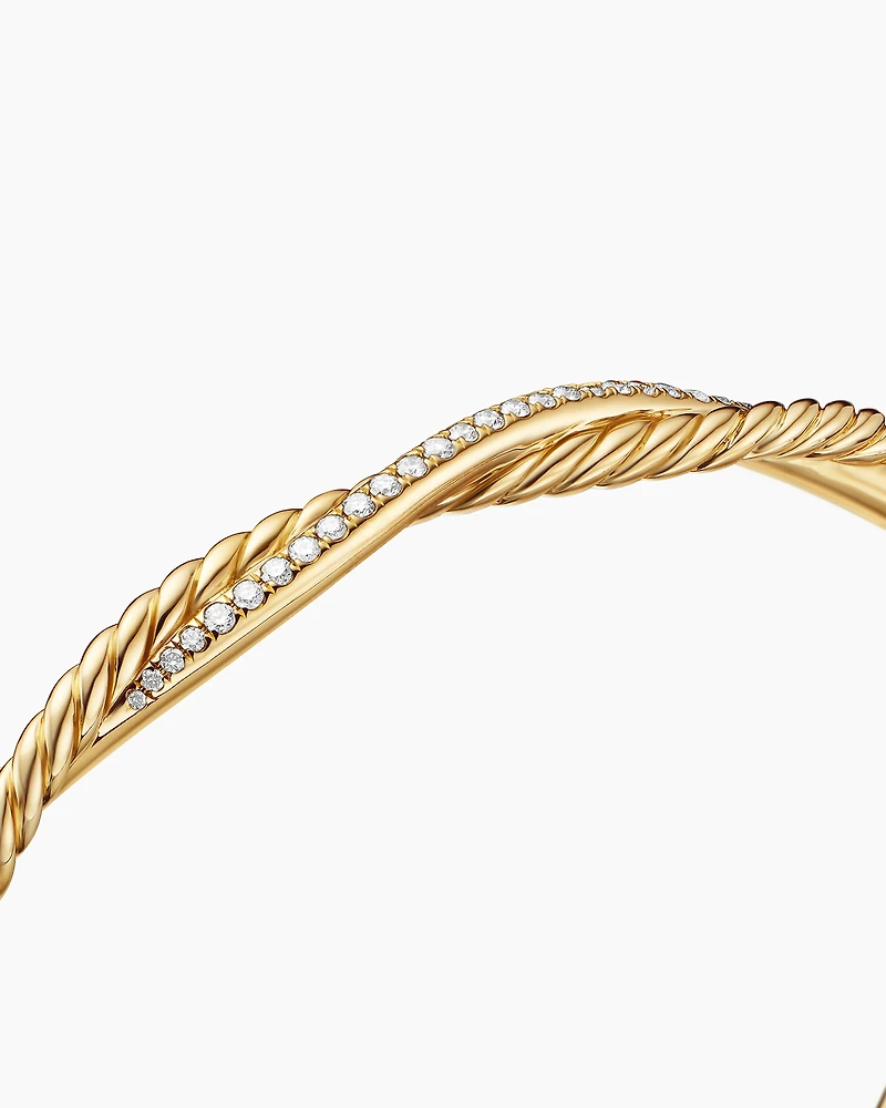 Petite Infinity Bracelet 18K Yellow Gold with Diamonds