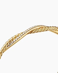 Petite Infinity Bracelet 18K Yellow Gold with Diamonds