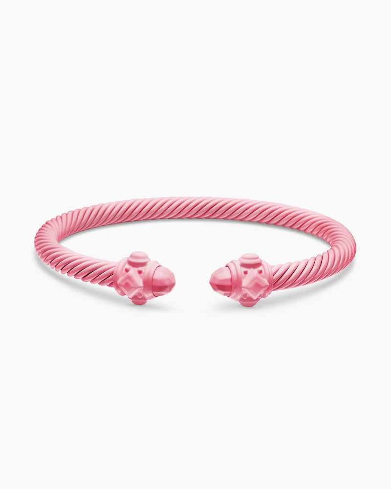 Renaissance® Classic Cable Bracelet in Pink Aluminum, 5mm