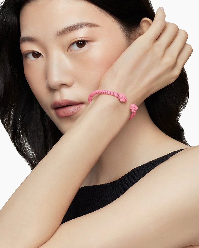 Renaissance® Classic Cable Bracelet in Pink Aluminum, 5mm