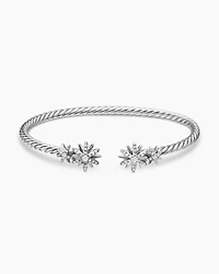Starburst Cable Bracelet with Diamonds, 3.5mm