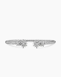 Starburst Cable Bracelet with Diamonds, 3.5mm