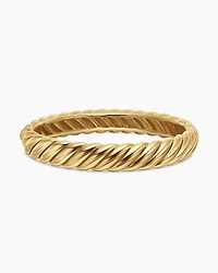 Sculpted Cable Bracelet in 18K Yellow Gold, 10mm