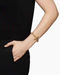 Lexington Chain Bracelet 18K Yellow Gold with Diamonds, 9.8mm