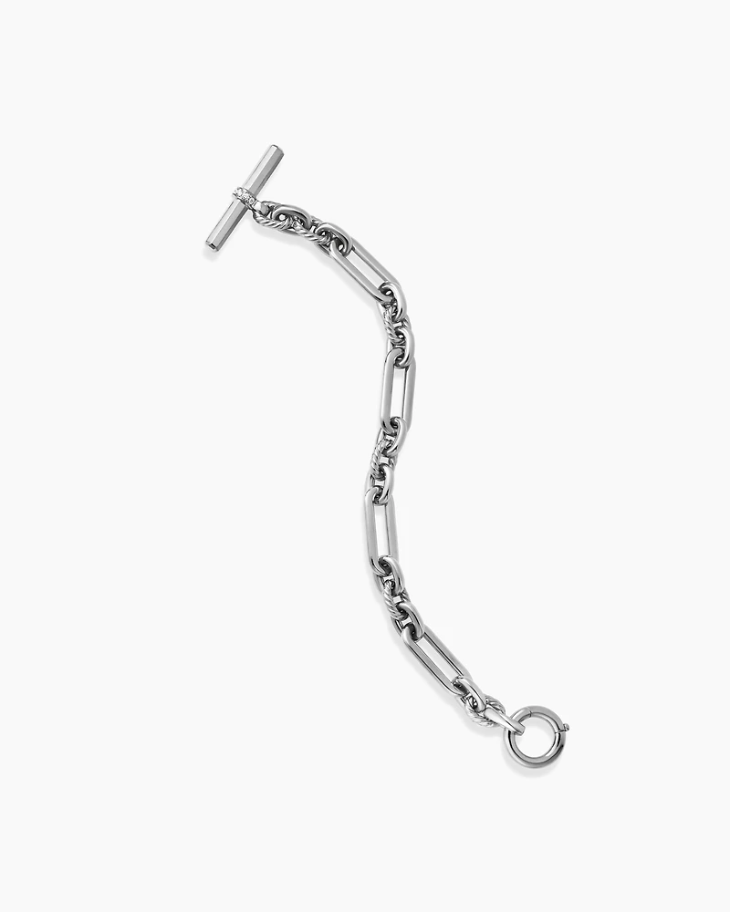 Lexington Chain Bracelet with Diamonds, 9.8mm