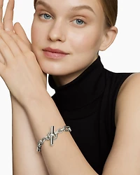 Lexington Chain Bracelet with Diamonds, 9.8mm