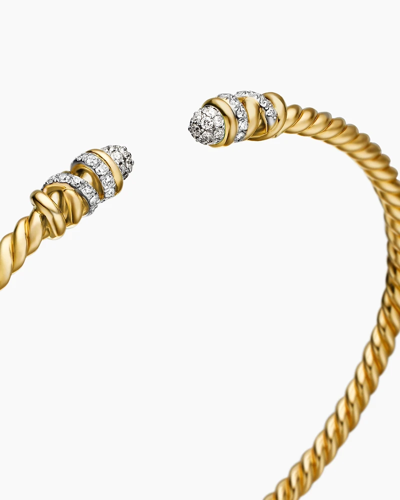 Petite Helena Bracelet 18K Yellow Gold with Diamonds, 3mm