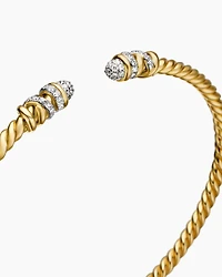 Petite Helena Bracelet 18K Yellow Gold with Diamonds, 3mm