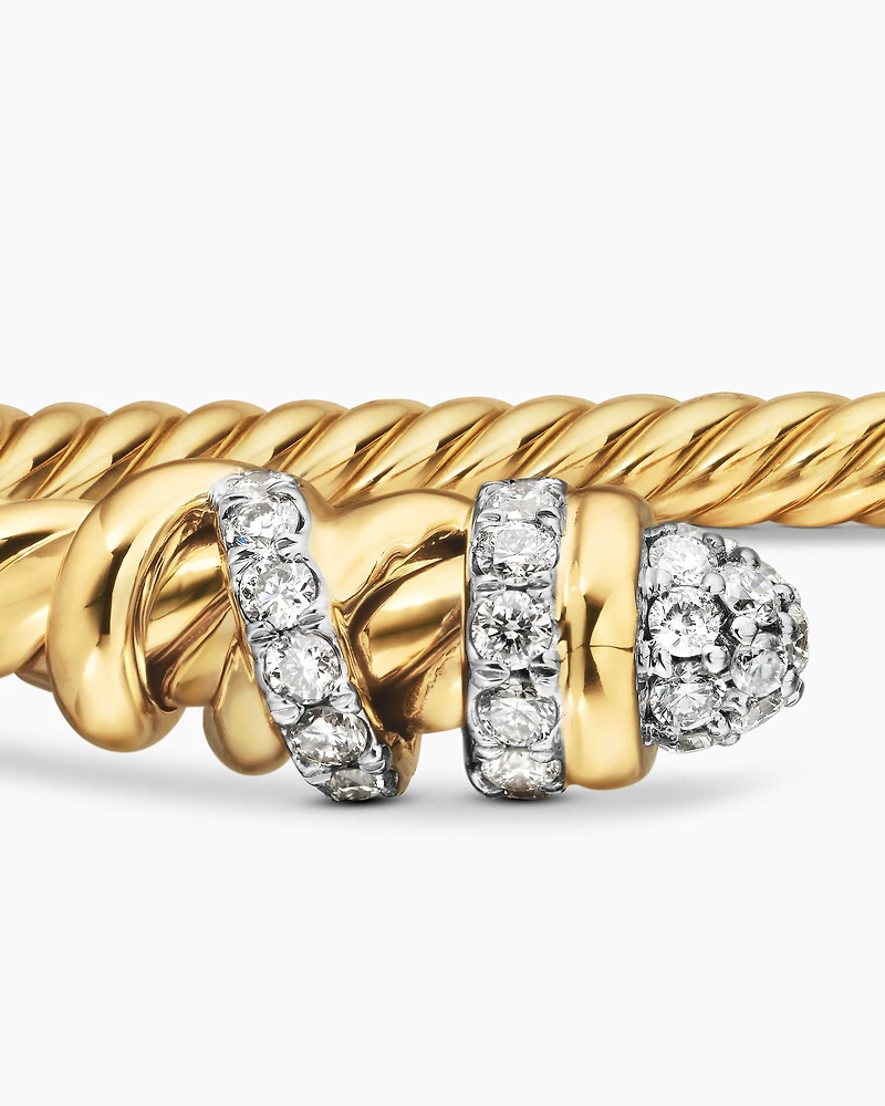 Petite Helena Bracelet 18K Yellow Gold with Diamonds, 3mm