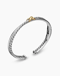 Petite X Center Station Bracelet with 18K Yellow Gold