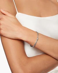 Petite X Center Station Bracelet with Diamonds, 5.2mm