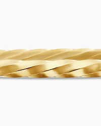 Cable Edge® Bangle Bracelet in 18K Yellow Gold, 4mm