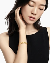 Cable Edge® Cuff Bracelet in 18K Yellow Gold, 5.5mm