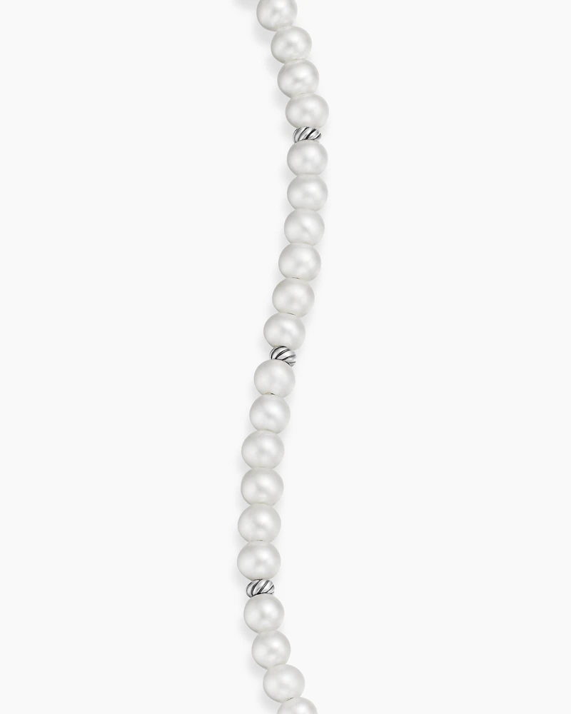 Bijoux Spiritual Beads Bracelet with Pearls and Sterling Silver, 4mm