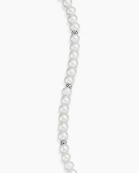 Bijoux Spiritual Beads Bracelet with Pearls and Sterling Silver, 4mm