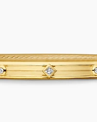 Modern Renaissance Bracelet 18K Yellow Gold with Diamonds, 4.5mm