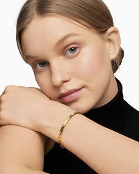 Modern Renaissance Bracelet 18K Yellow Gold with Diamonds, 4.5mm