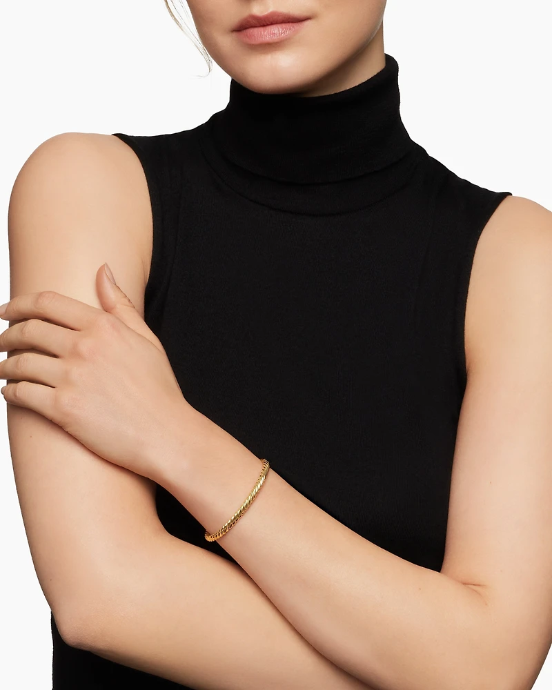 Cablespira® Oval Bracelet 18K Yellow Gold