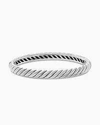 Sculpted Cable Bangle Bracelet Sterling Silver, 7mm