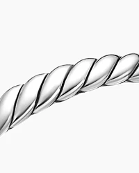 Sculpted Cable Bangle Bracelet Sterling Silver, 7mm