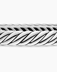 Sculpted Cable Bangle Bracelet Sterling Silver, 7mm