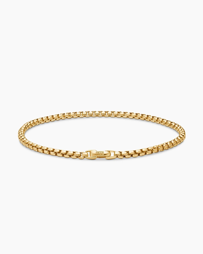 DY Bel Aire Box Chain Bracelet 18K Yellow Gold