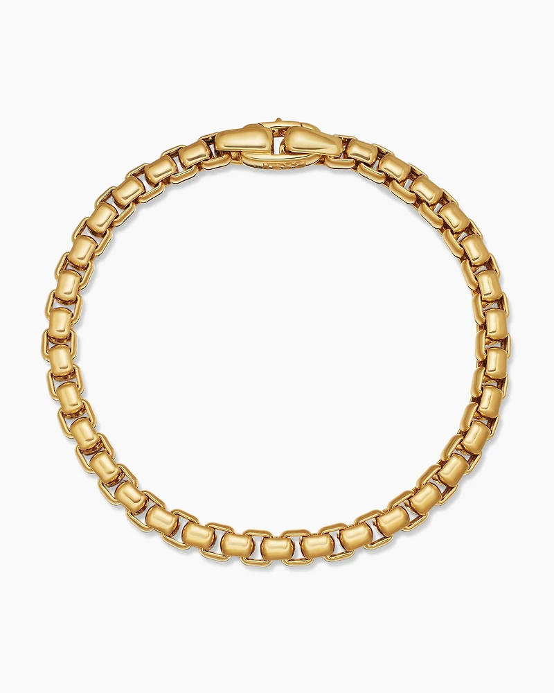 DY Bael Aire Box Chain Bracelet in 18K Yellow Gold, 5.2mm