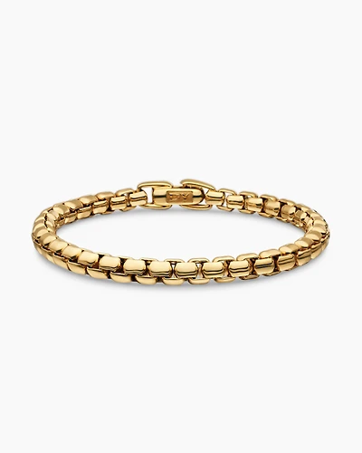 DY Bael Aire Box Chain Bracelet in 18K Yellow Gold, 5.2mm