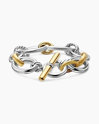 DY Mercer® Chain Bracelet Sterling Silver with 18K Yellow Gold and Diamonds