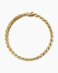 Sculpted Cable Bracelet 18K Yellow Gold, 8.5mm