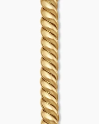 Sculpted Cable Bracelet 18K Yellow Gold, 8.5mm