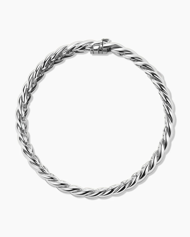Sculpted Cable Bracelet Sterling Silver