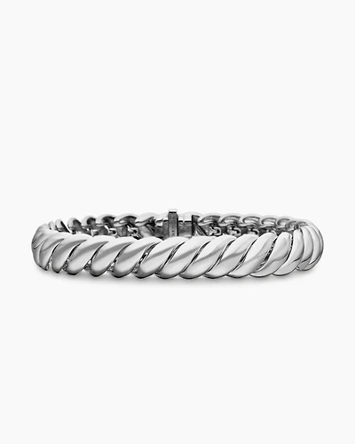 Sculpted Cable Bracelet Sterling Silver, 8.5mm
