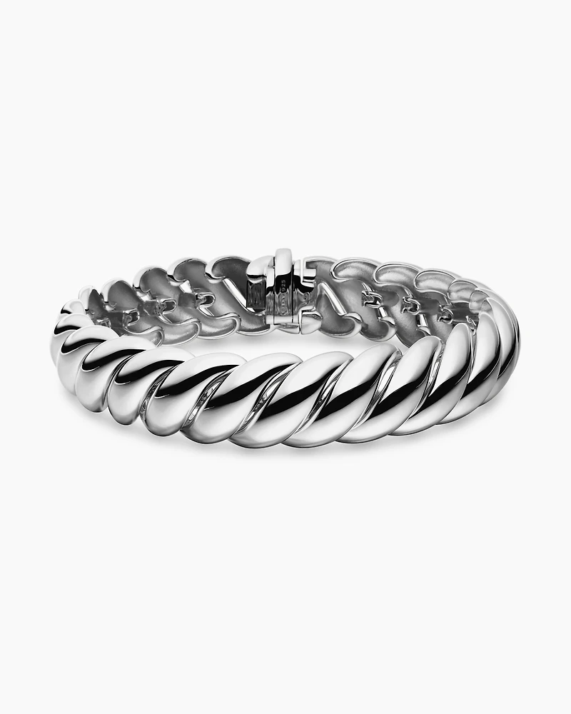 Sculpted Cable Bracelet Sterling Silver