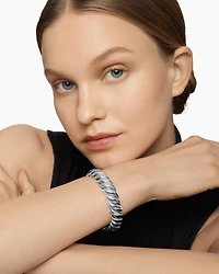 Sculpted Cable Bracelet Sterling Silver
