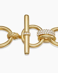 DY Mercer® Chain Bracelet in 18K Yellow Gold with Diamonds, 20mm