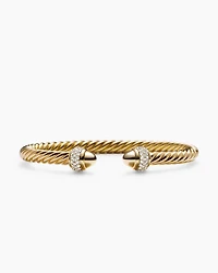 Cable Bracelet 18K Yellow Gold with Diamonds