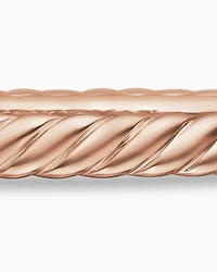 Sculpted Cable Bangle Bracelet 18K Rose Gold
