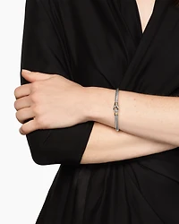 Cable Flex® Buckle Bracelet Sterling Silver with 14K Yellow Gold, 4mm