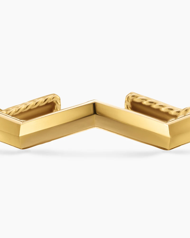 Zig Zag Stax™ Cuff Bracelet in 18K Yellow Gold, 5mm