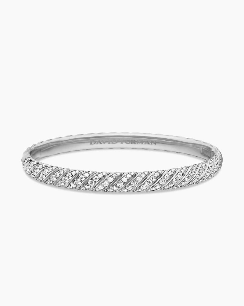 Cablespira Bracelet 18K White Gold with Diamonds