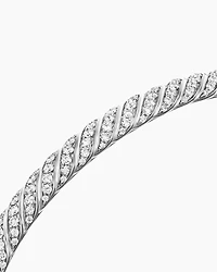 Cablespira Bracelet 18K White Gold with Diamonds