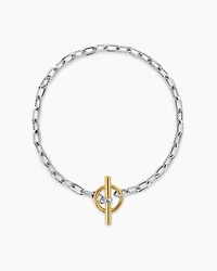 DY Madison® Toggle Chain Bracelet Sterling Silver with 18K Yellow Gold, 3mm