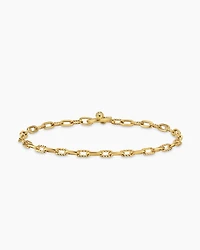 DY Madison® Pavé Toggle Chain Bracelet 18K Yellow Gold with Diamonds, 3mm
