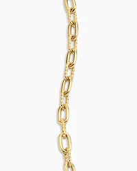 DY Madison® Pavé Toggle Chain Bracelet 18K Yellow Gold with Diamonds, 3mm